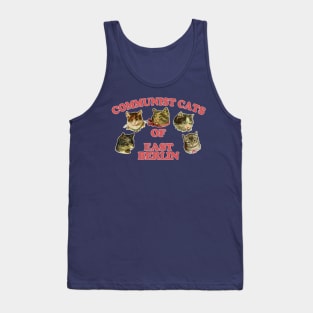 Communist Cats Of East Berlin //// Retro Style Cat Lover Gift! Tank Top